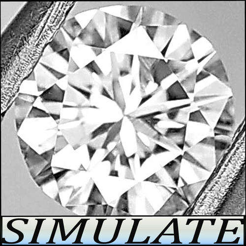 3.20 CT BLAZING BRILLIANT ROUND DIAMOND SIMULATE, AAA +++ PRECISION MACHINE POLISHED.