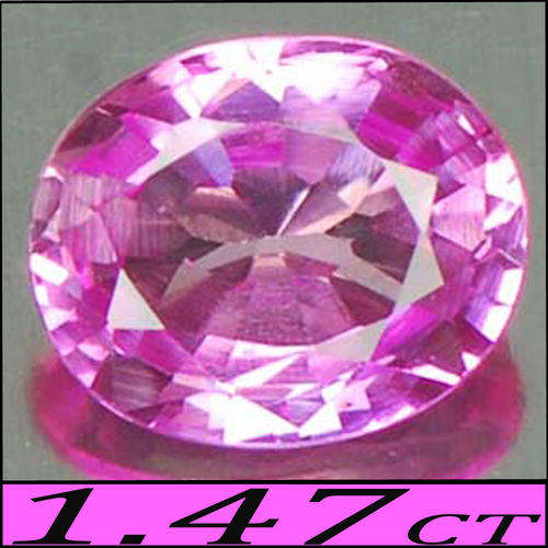 1.47 CT PRESTINE PINK CEYLON NATURAL SAPPHIRE, AN OVAL POLISHED GEMSTONE.