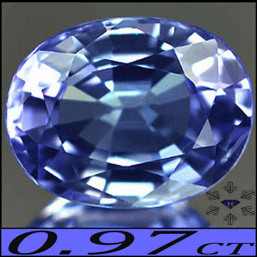 0.97 CT TWINKING LOOP CLEAN VIVID VIOLET BLUE NATURAL TANZANITE GEMSONE,