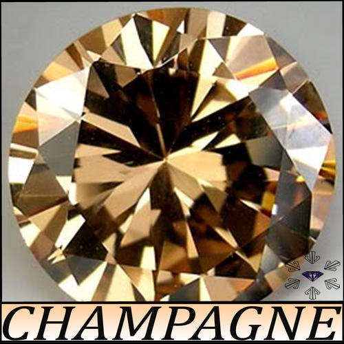 1.80 CT INTENSE FANCY CHAMPAGNE COLOUR LAB DIAMONDS, CALIBRATED BRILLIANT ROUNDS.
