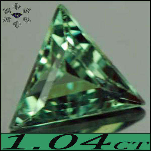 1.04 CT NATURAL TRILLION POLISHED THAILAND ZEN GARDEN DEEP GREEN SAPPHIRE GEMSTONE