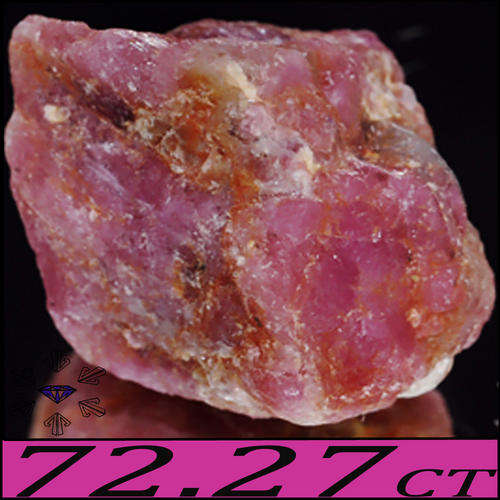 72.27 CT UNHEATED ORCHARD PINK RUBELITE TOURMALINE, 100% NATURAL UNPOLISHED ROUGH GEMSTONE