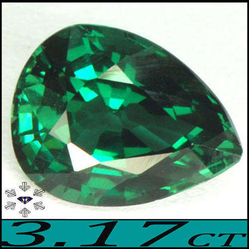 3.17 CT GRACIOUS THAILAND GREEN PEAR POLISHED NATURAL SAPPHIRE GEMSTONE FROM MADAGASCAR.