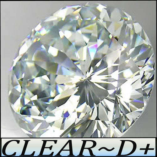 2.45CT PERFECTLY POLISHED BRILLIANT ROUND DIAMOND SIMULATE.