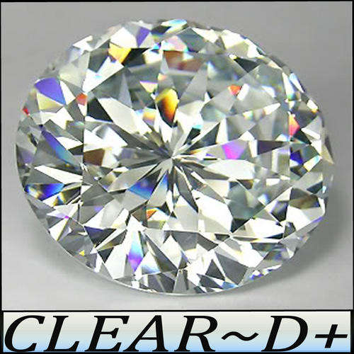 2.45CT ROUND BRILLIANT DIAMOND SIMULATE [VVS] ~ PERFECT MACHINE POLISHED FROM RUSSIA