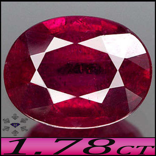 1.78 CT PRECISE OVAL POLISHED PURPLISH RED RUBY, A MAGNIFICIENT MADAGASCAN GEMSTONE