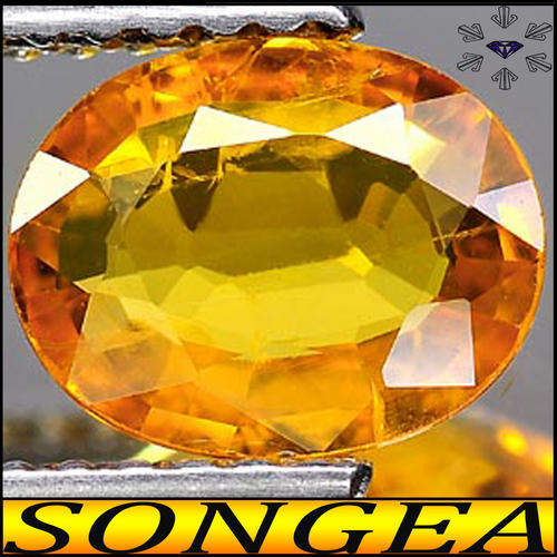 1.24 CT PARCEL OF GOLDEN SUNNY ORANGE NATURAL SONGEA SAPPHIRE GEMSTONES. (BID ONCE ON ALL FOUR)