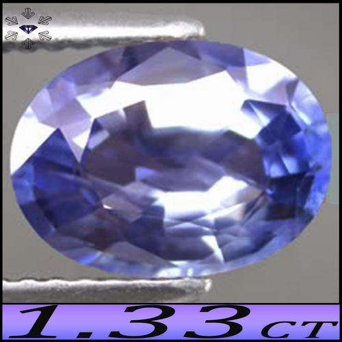 1.33CT SAPPHIRE, CLASSIC CEYLON VIVID VIOLET BLUE OVAL GEMSTONE.