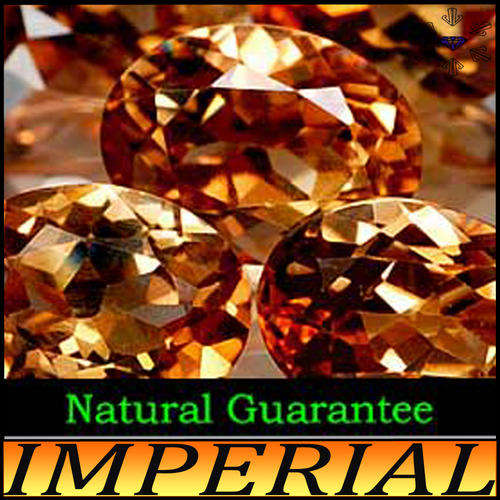 1.58CT IMPRESSIVE UNHEATED INTENSE IMPERIAL TOPAZ, A NATURAL OVAL POLISHED GEMSTONE.