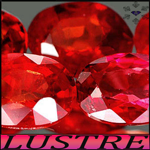 1.40 CT CLEAN OVAL POLISHED RED NATURAL SONGEA SAPPHIRE PARCEL OF FOUR 0.35CT GEMS