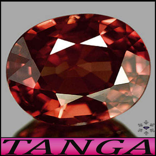 1.04 CT IMMACULATE UNHEATED IMPERIAL RED ZIRCON [IF], A RARE NATURAL GEM FROM TANGA TANZANIA.