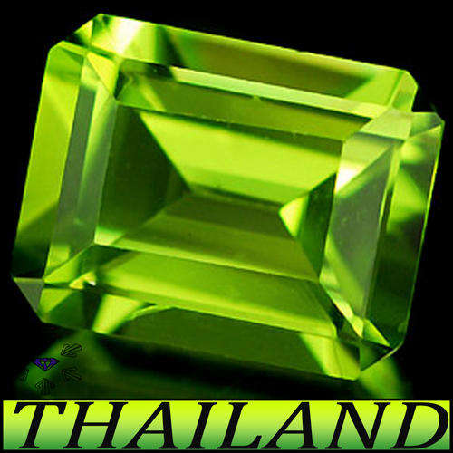 2.93CT VIVID GREEN PERIDOT [VVS], RARE UNHEATED NATURAL EMERALD POLISHED GEMSTONE