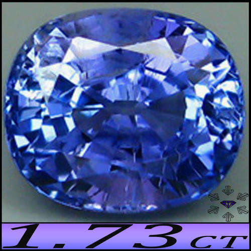 1.73CT TANZANITE [SI] - TOP VIOLETISH BLUE OVAL INVESTMENT GEMSTONE, WITH STUNNING FIRE..