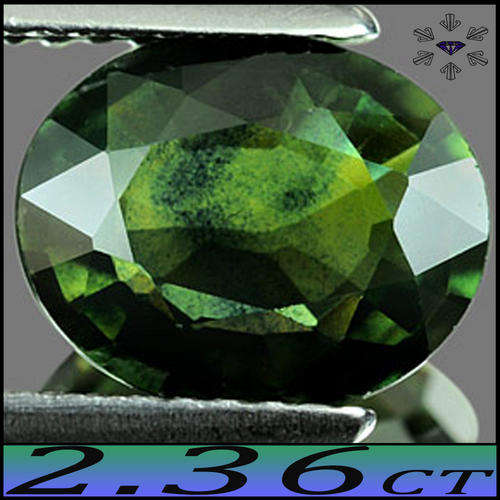 2.36CT DEEP GREEN SAPPHIRE [VVS], A RARE LARGE OVAL POLISHED NATURAL CLEAN INVESTMENT GEMSTONE.