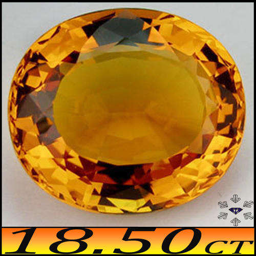18.50 CT PORTUGUESE POLISHED GOLDEN OVAL CITRINE, A MAGNIFICENT BRAZILLIAN GEMSTONE.