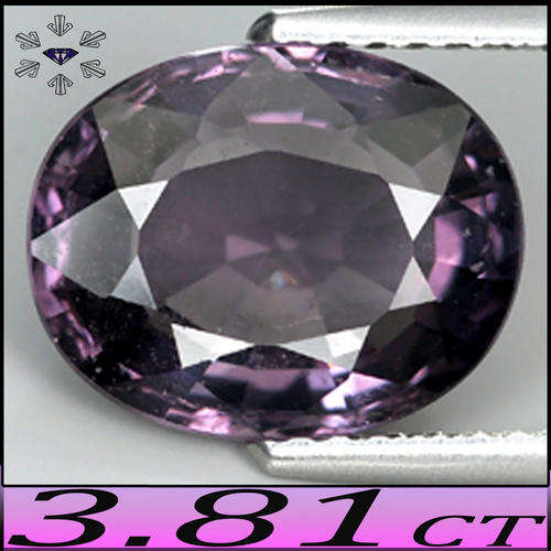 3.81 CT SPINEL [SI] ~ VITREOUS TITANIUM VIOLET BRILLIANT UNTREATED GEMSTONE.