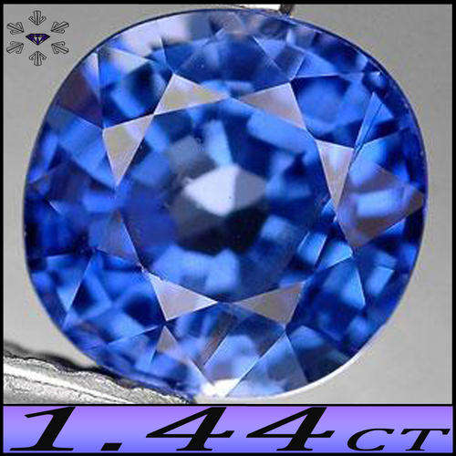 1.44 CT STUNNING SAPPHIRE [VS] ~ MEDIUM BLUE MADAGASCAN CUSHION POLISHED GEMSTONE.