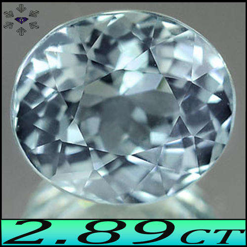 2.89 CT UNHEATED NATURAL AQUAMARINE, A LUSTREOUS LIGHT BLUE OVAL POLISHED GEMSTONE.