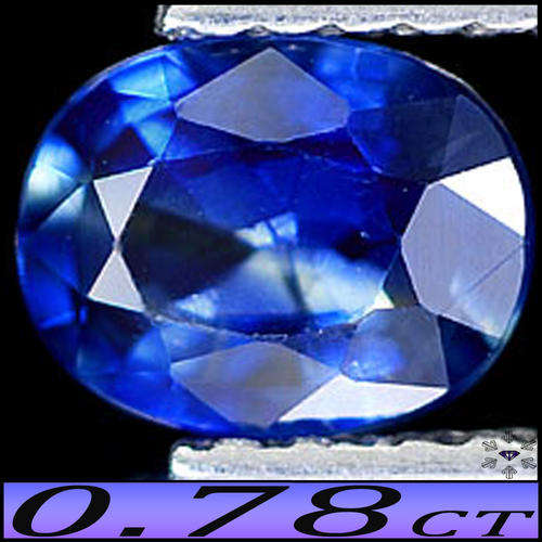 0.78 CT SAPPHIRE [VS] ~ MAGICAL MEDIUM BLUE THAILAND NATURAL MODERN OVAL GEMSTONE.