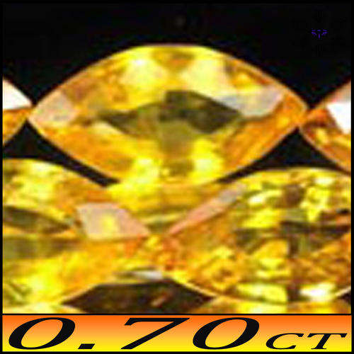 1.40 CT SONGEA PAIR OF GOLDEN SUNNY NATURAL SAPPHIRE MARQUISE GEMS.