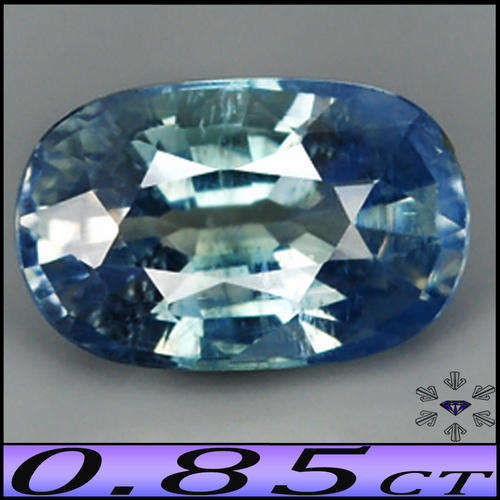 0.85CT UNHEATED GREENISH BLUE SAPPHIRE - EYE CLEAN ELONGATED OVAL
