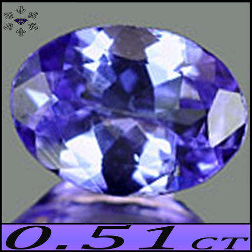 0.55 CT DELICIOUS DEEP VIOLET BLUE NATURAL TANZANITE, A LUSTROUS GEMSTONE WITH VIOLET FIRE