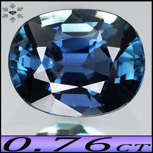 0.76 CT UNHEATED NATURAL SAPPHIRE ~ MEDIUM BLUE PRECISION POLISHED OVAL GEMSTONE