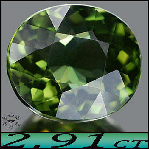 2.91CT INTERNALLY FLAWLESS INTENSE GREEN NATURAL TOURMALINE GEMSTONE FROM NIGERIA..