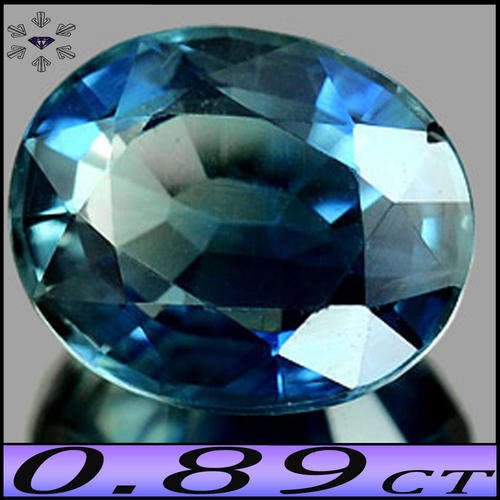 0.89CT NATURAL SAPPHIRE [VS] ~ BLAZING BLUE THAI OVAL POLISHED GEMSTONE.