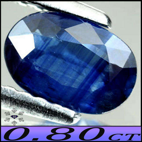 0.80CT NATURAL UNHEATED SAPPHIRE  [VS] ~ MAGICAL MEDIUM BLUE TANZANIA OVAL GEMSTONE.