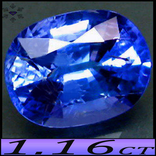 1.16CT NATURAL TANZANITE ~ TANTALISING TOP VIOLET BLUE OVAL POLISHED GEMSTONE.