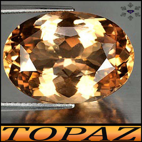 1.45CT BRILLIANT IMPERIAL TOPAZ [VVS] ~ UNHEATED PRISTINE POLISHED BRAZILIAN GEM.