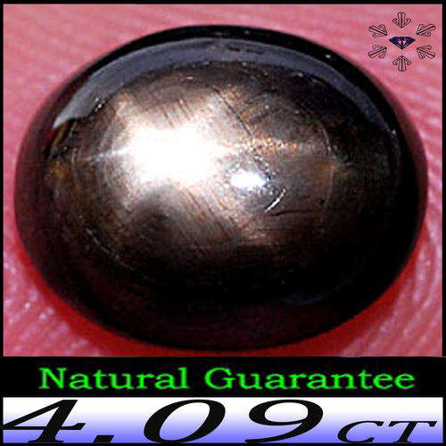 4.09ct NATURAL UNHEATED STAR SAPPHIRE ~ METALLIC GOLDEN THAILAND CABOCHON