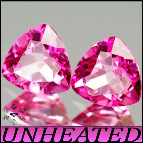 3.75CT TOPAZ TRILLIANT'S [VVS] ~ PAIR PERFECTLY POLISHED PINK BRAZILIAN GEMS.