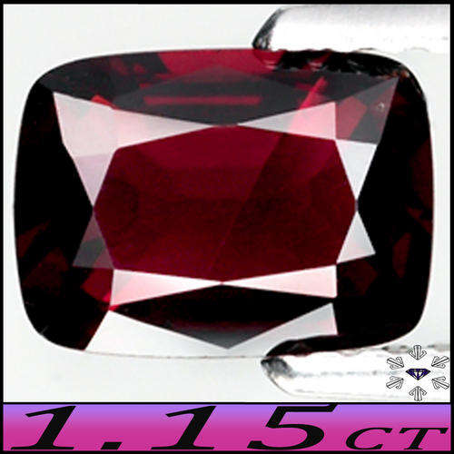 1.19CT VIVID WINE BERRY RED SPINEL [VVS] ~ CEYLON CLEAN UNHEATED PERFECT CUSHION GEM.