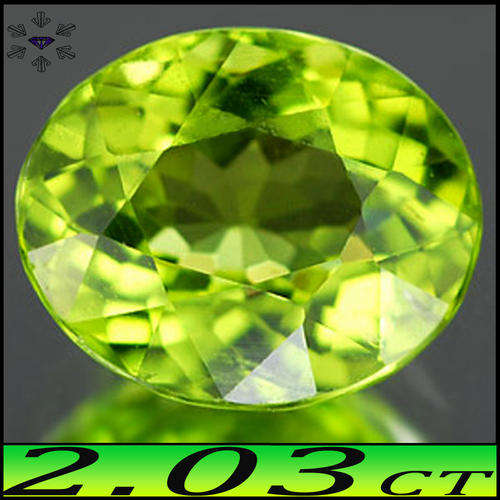 2.03CT UNHEATED PERIDOT [VVS] ~ NATURAL CONIFER GREEN MODERN FANCY OVAL GEMSTONE