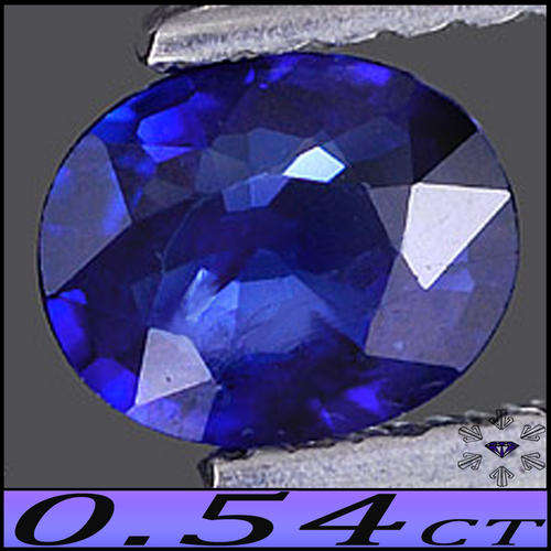 0.54ct UNHEATED SAPPHIRE [SI] ~ DEEP BLUE EYE CLEAN MADAGASCAN OVAL GEM