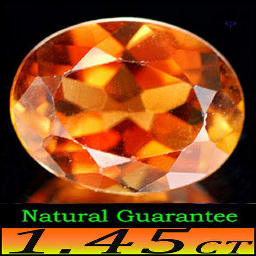 1.45CT UNTREATED IMPERIAL TOPAZ [VS] ~ NATURAL BRAZILIAN OVAL POLISHED GEM