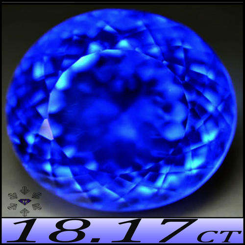 18.17CT TANZANITE BLUE COLOUR QUARTZ [VVS] ~ MAGNIFICENT MULTI FACETED BRAZILIAN GEMSTONE