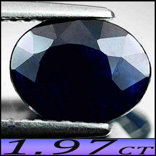1.97CT GEM DEEP BLUE SAPPHIRE ~ MADAGASCAN SMOOTH COLOURED PERFECTLY POLISHED MODERN OVAL