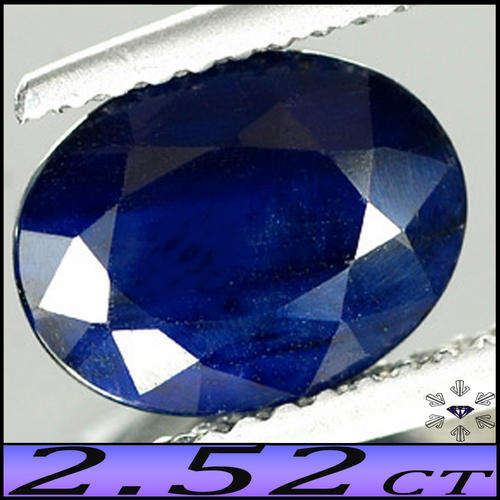 2.52CT MADAGASCAN SAPPHIRE ~ DEEP ROYAL BLUE MODERN OVAL POLISHED GEM
