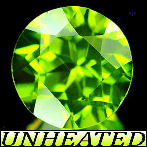 2.79ct ROUND BRILLIANT PERIDOT [VVS] ~ NATURAL BRIGHT GREEN UNHEATED GEMSTONE