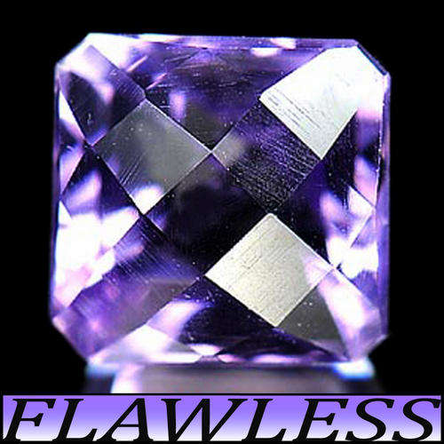 3.03CT NATURAL UNHEATED AMETHYST [IF] ~ LIGHT PURPLE MINAS GERAIS CHECKERBOARD GEM