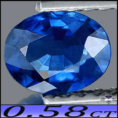 0.58ct GEM VIVID BLUE SAPPHIRE ~ ZAZAFOTSY UNHEATED NATURAL MADAGASCAN OVAL