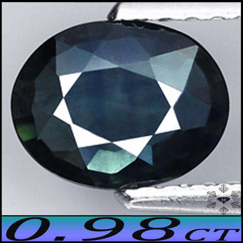 0.98ct NATURAL AUSTRALIAN  SAPPHIRE [VS] ~ GEM GREENISH BLUE OVAL