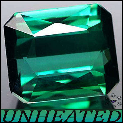 1.45ct UNHEATED BLUISH GREEN TOURMALINE [VVS] ~ GORGEOUS GEM FROM PEDERNEIRA, MINAS GERAIS