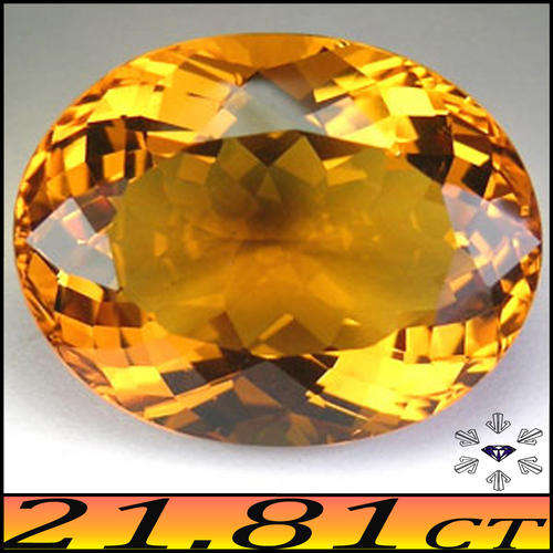 21.81ct RIO GRANDE DO SU CITRINE [VVS] ~ BRAZILIAN PERFECT MULTI FACETED OVAL