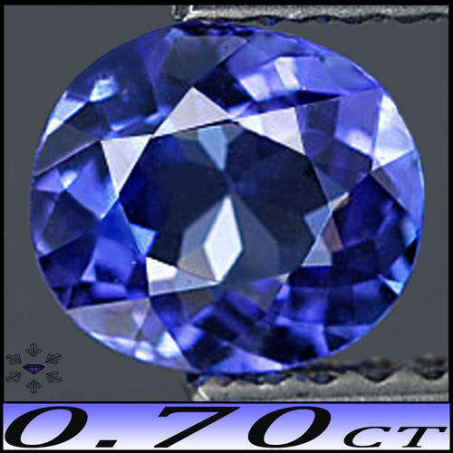 0.70ct VIOLET DEEP BLUE TANZANITE [VS] ~ MODERN MODIFIED TANZANIA CUSHION