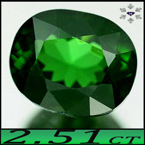 2.51CT FLAWLESS CLEAN GREEN TOURMALINE [IF] KENYA MULTI FACETED OVAL