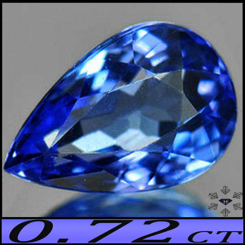 0.72CT LOOP CLEAN TANZANITE [VVS] INTENSE VIOLET BLUE BRILLIANT PEAR